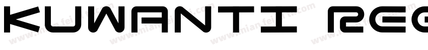 KUWANTI REGULAR字体转换